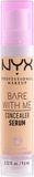 NYX Professional Makeup Bare With Me Zklidňující sérum a korektor 2v1- odstín 04 Beige 9.6 ml