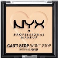 NYX Professional Makeup Can't Stop Won't Stop Mattifying Powder Kompaktní pudr - 02 Light 6 g