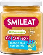 Smileat BIO příkrm quinoa s červenou čočkou, zeleninou s extra panenským olivovým olejem 10M+, 230 g