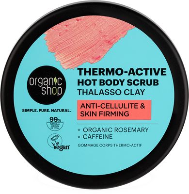 Organic Shop Thalasso Thermo-Active hřejivý tělový peeling s jílem 300 ml