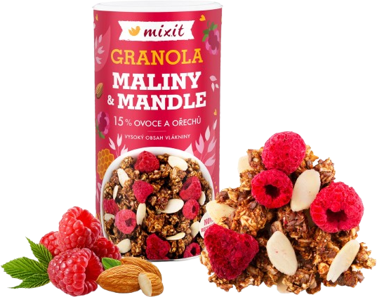 Mixit Granola Maliny a mandle 440 g