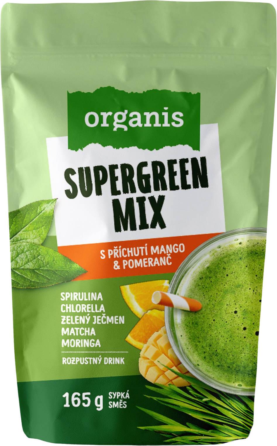 Organis Supergreen Mix 30 dávek, 165 g