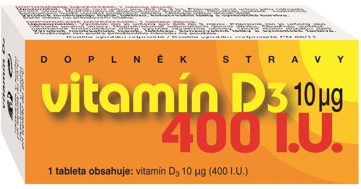 Vitamín D3 400 I.U. 90 tablet
