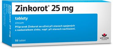 Wörwag Zinkorot 25 mg 50 tablet