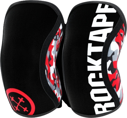 RockTape Assassins návlek na kolena červené maskování  S 5 mm