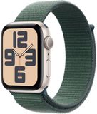 Apple Watch SE (2024) 40mm Hvězdně bílý hliník s jezerně zeleným provlékacím řemínkem