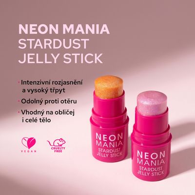 Dermacol Neon Mania Stardust Jelly Stick flame 8 g