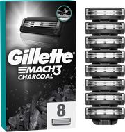 Gillette Mach3 Charcoal Náhradní hlavice do holicího strojku pro muže 8 ks