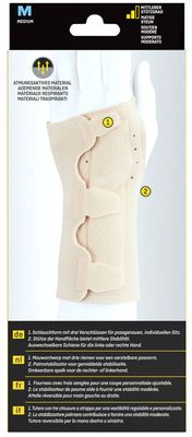 3M FUTURO Zápěstní bandáž s oboustrannou dlahou vel. M Beige