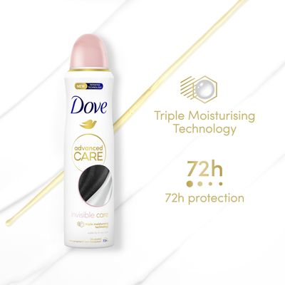 Dove Advanced care Invisible care antiperspirant sprej 150 ml