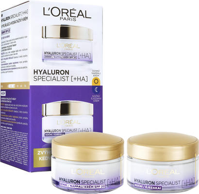 L'Oréal Paris Hyaluron Specialist denní a noční krém 2 x 50 ml