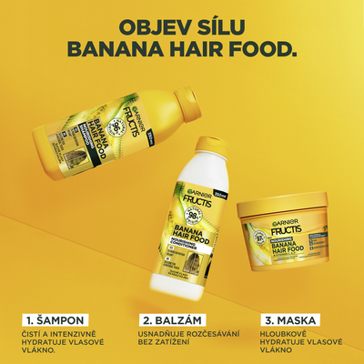 Garnier Fructis Hair Food Banana balzám na suché vlasy 350 ml