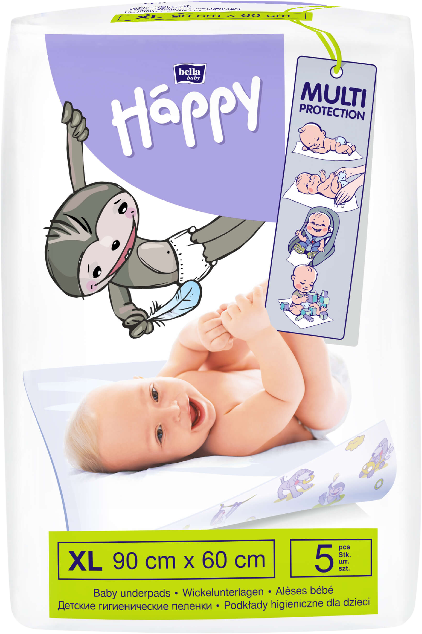 Bella Happy dětské hygienické podložky 5 ks