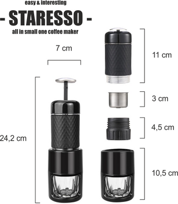 Staresso Kávovar Classic černý