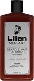 Lilien Men Art beard&hair&body shampoo White 250 ml