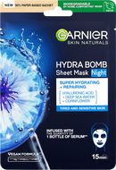 Garnier Hydratační regenerační noční textilní maska Moisture Bomb Night-time 28 g