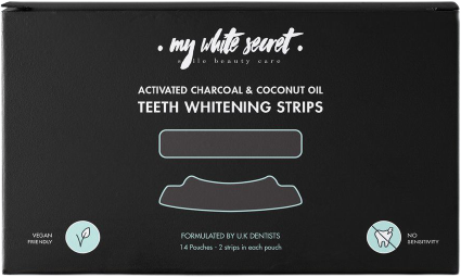 My White Secret Bělící pásky na zuby s aktivním uhlím 14 ks