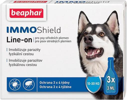 Beaphar Line-on IMMO Shield pro psy M 3 x 3 ml