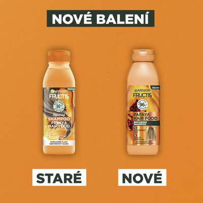 Garnier Fructis Hair Food PAPAYA šampon na poškozené vlasy 350 ml