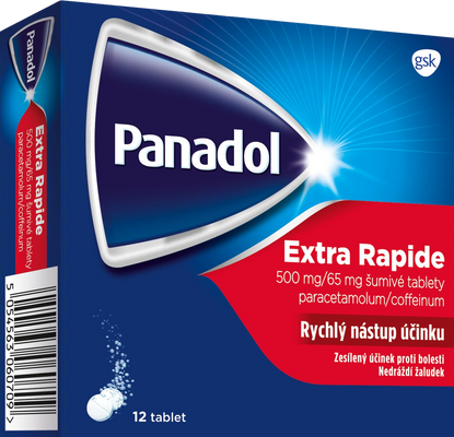 Panadol Extra Rapide 12 šumivých tablet