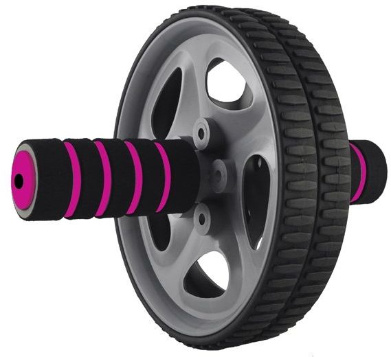 Rucanor Power wheel Double posilovací kolečko, Barva: Černá/růžová 0.61 kg