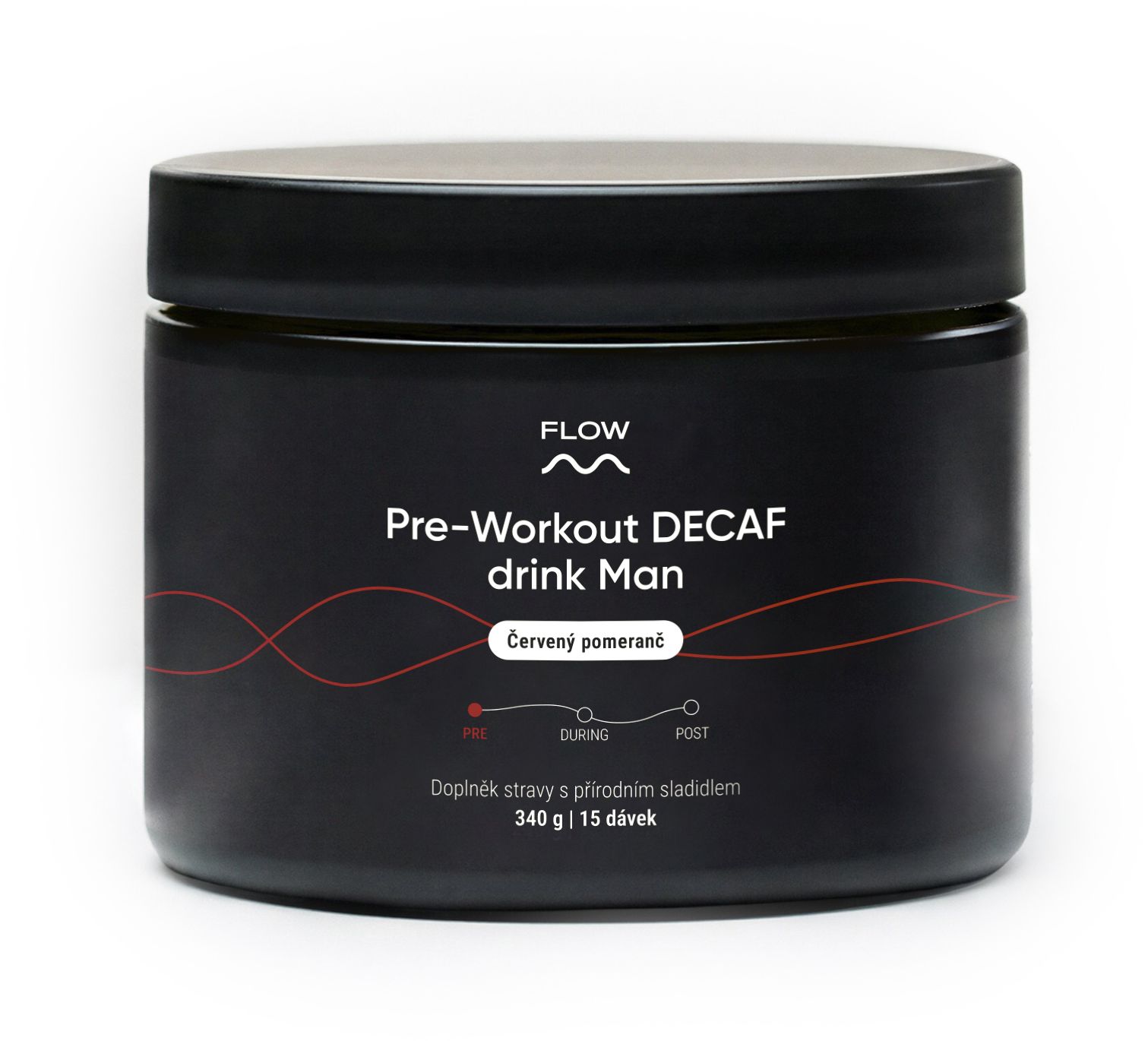 Flow Preworkout Man DECAF (červený pomeranč) 340 g