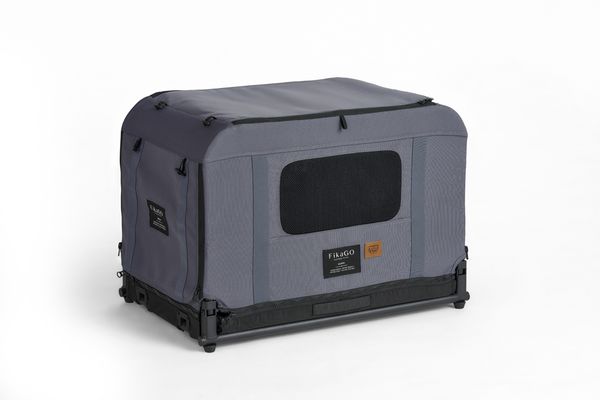 FIKAGO Skládací kennel přepravka Queen S Grey