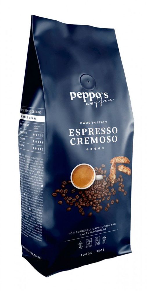 Peppo's Zrnková káva Espresso Cremoso 1 kg