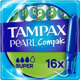 Tampax Compak Pearl Super tampony s aplikátorem 16 ks