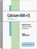 Generica Calcium 600+ vitamín D3 30 tablet