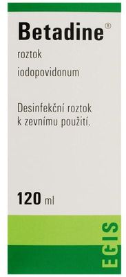Betadine tekutina (H) zelený 120 ml