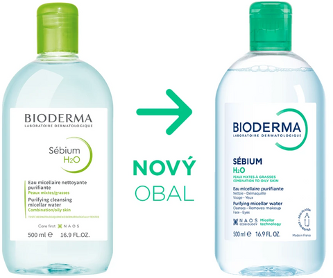 Bioderma Sébium H2O micelární voda na mastnou pleť a akné 500 ml