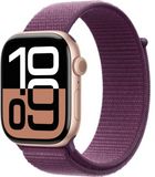Apple Watch Series 10 42mm Růžově zlatý hliník se švestkovým provlékacím řemínkem