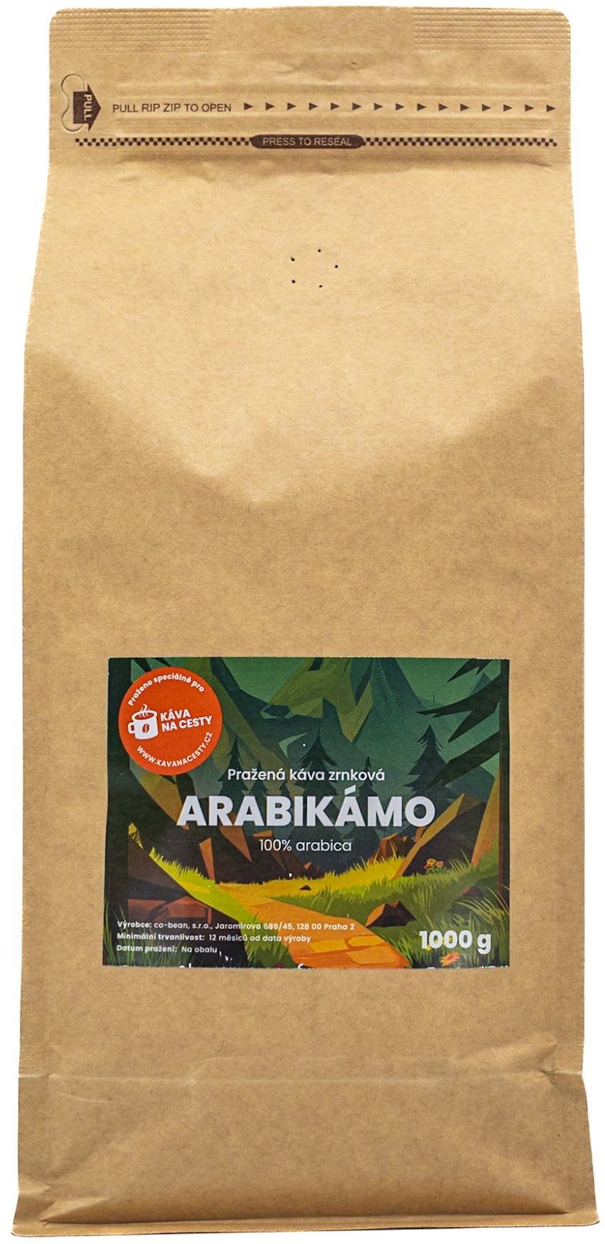 Zrnková káva Arabikámo 1 kg