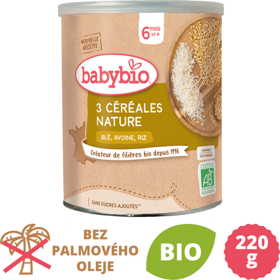 Babybio Nemléčná vícezrnná obilná kaše 220 g