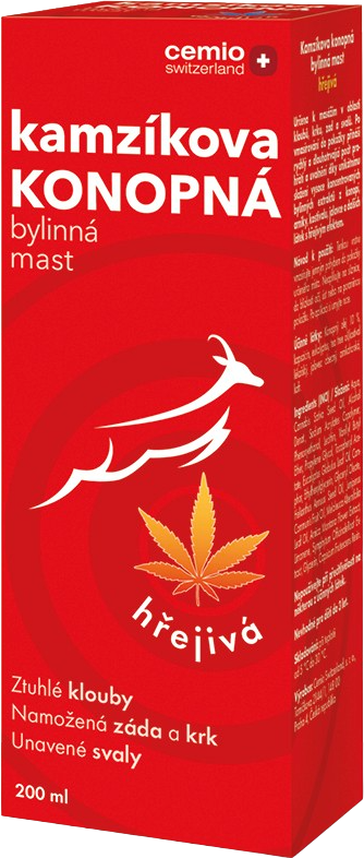 Cemio Kamzíkova konopná mast hřejivá 200 ml