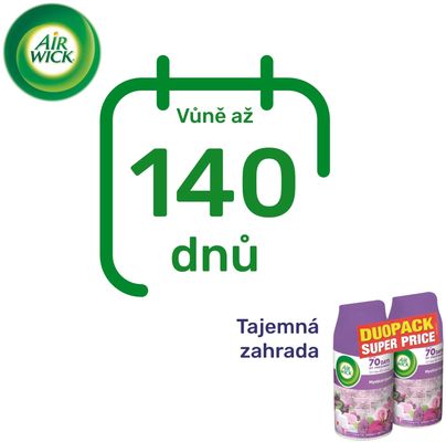 Airwick Náplň do automatického difuzéru Freshmatic DUO Tajemná zahrada 2ks 2 x 250 ml