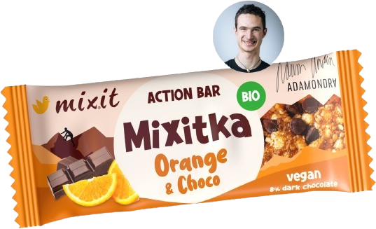 Mixit Action BIO Mixitka Adama Ondry - Pomeranč a čokoláda 34 g