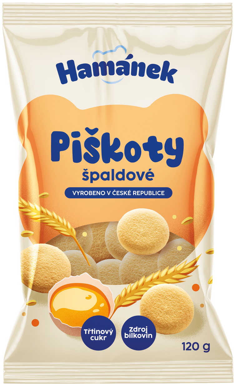 Kávoviny Hamánek piškoty špaldové 120 g