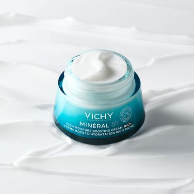 Vichy Mineral 89 100H Krém pro podporu hydratace s výživnou texturou 50 ml
