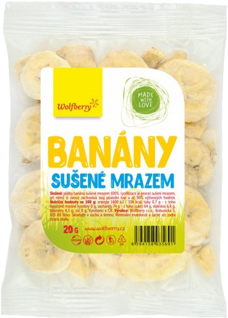 Wolfberry Banány lyofilizované 20 g