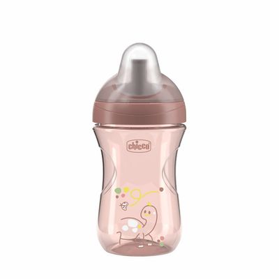 Chicco Hrneček Advanced se slámkovým náústkem pink, 12m+ 266 ml