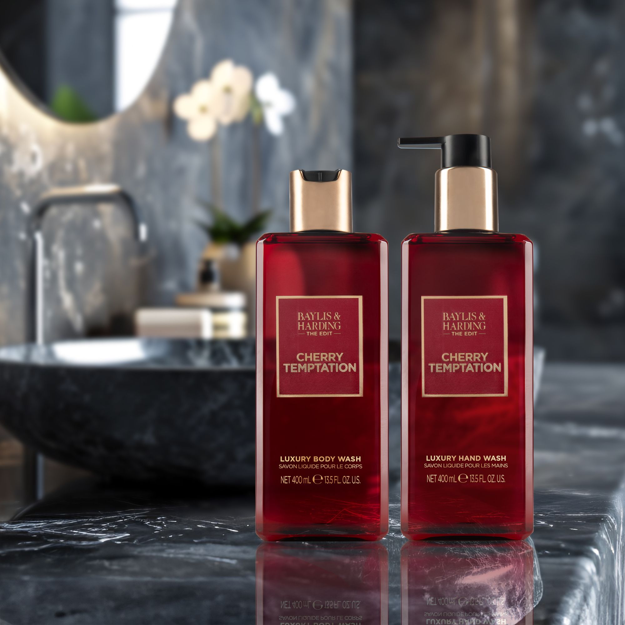 Baylis & Harding The Edit Tekuté mýdlo Cherry Temptation 400 ml