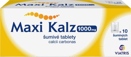 Maxi-Kalz 1000mg 10 šumivých tablet