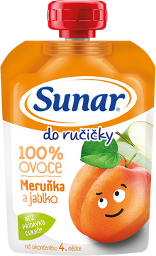 Sunar Do ručičky ovocná kapsička meruňka 4m+ 100 g
