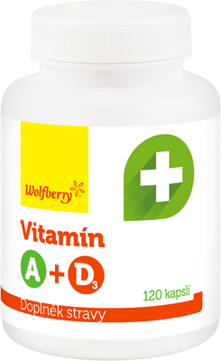 Wolfberry Vitamín A +D3 kapsle 120 kapslí