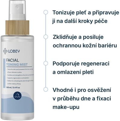 Lobey Obličejová tonizační mlha 100 ml