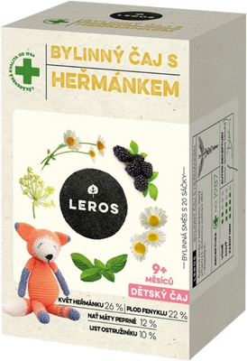 Leros dětský bylinný čaj s heřmánkem 20 x 1.5 g