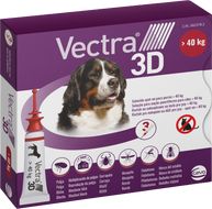 VECTRA 3D spot-on pro psy XL (> 40 kg), 3 pipety