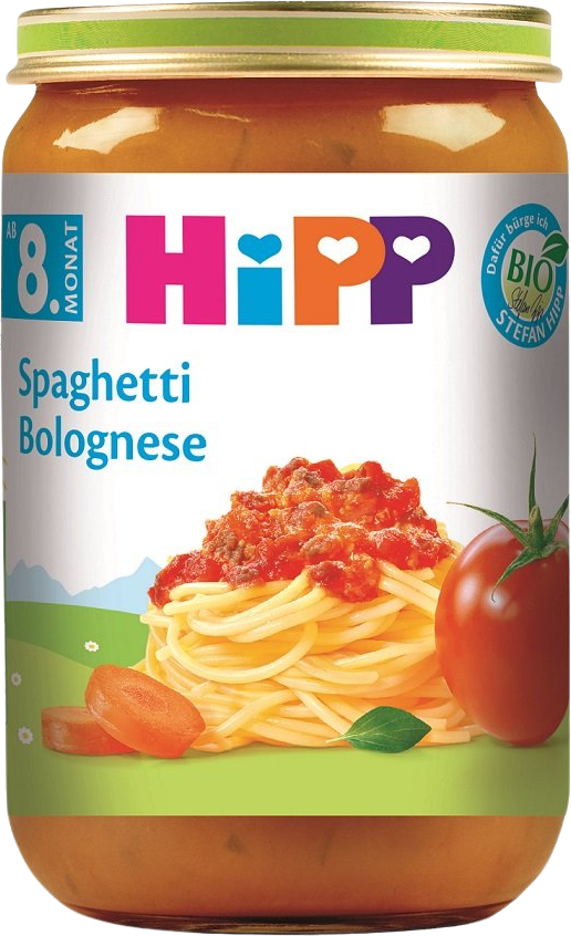 HiPP BIO Boloňské špagety, od 8. měsíce 220 g